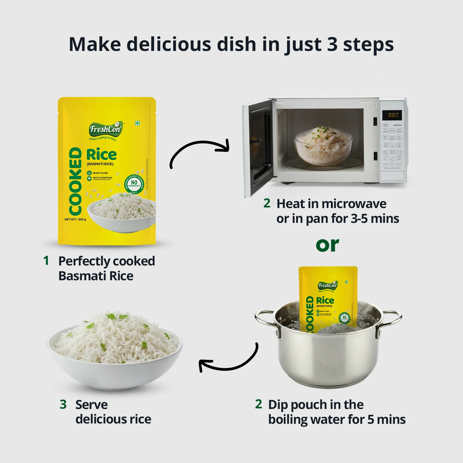 Ready-to-eat Cooked Basmati Rice | No Preservatives - Image 4