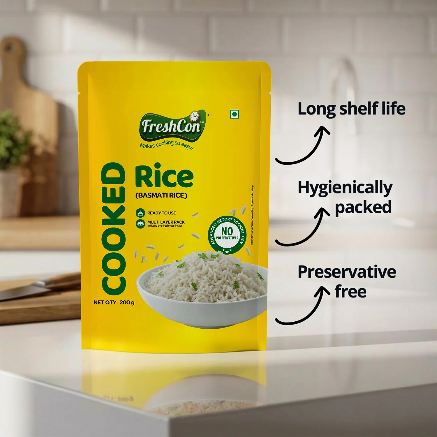 Ready-to-eat Cooked Basmati Rice | No Preservatives - Image 5