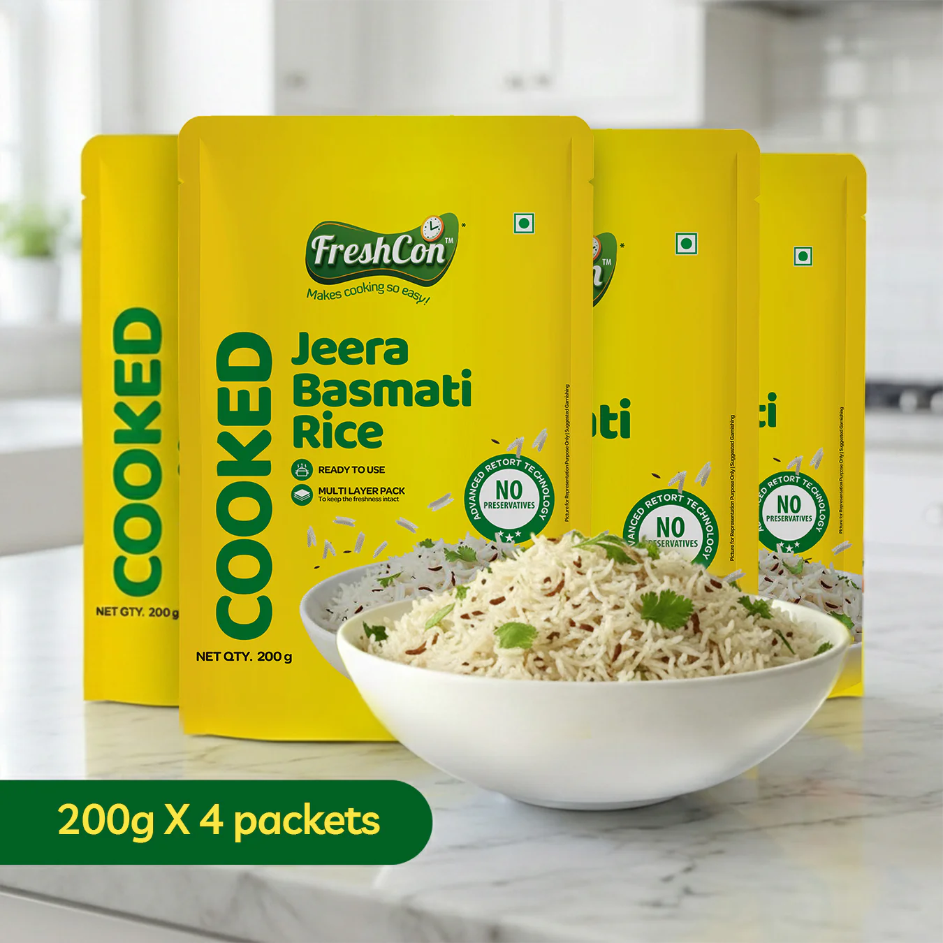 Ready-to-eat Cooked Jeera Basmati Rice | No Preservatives - Image 3