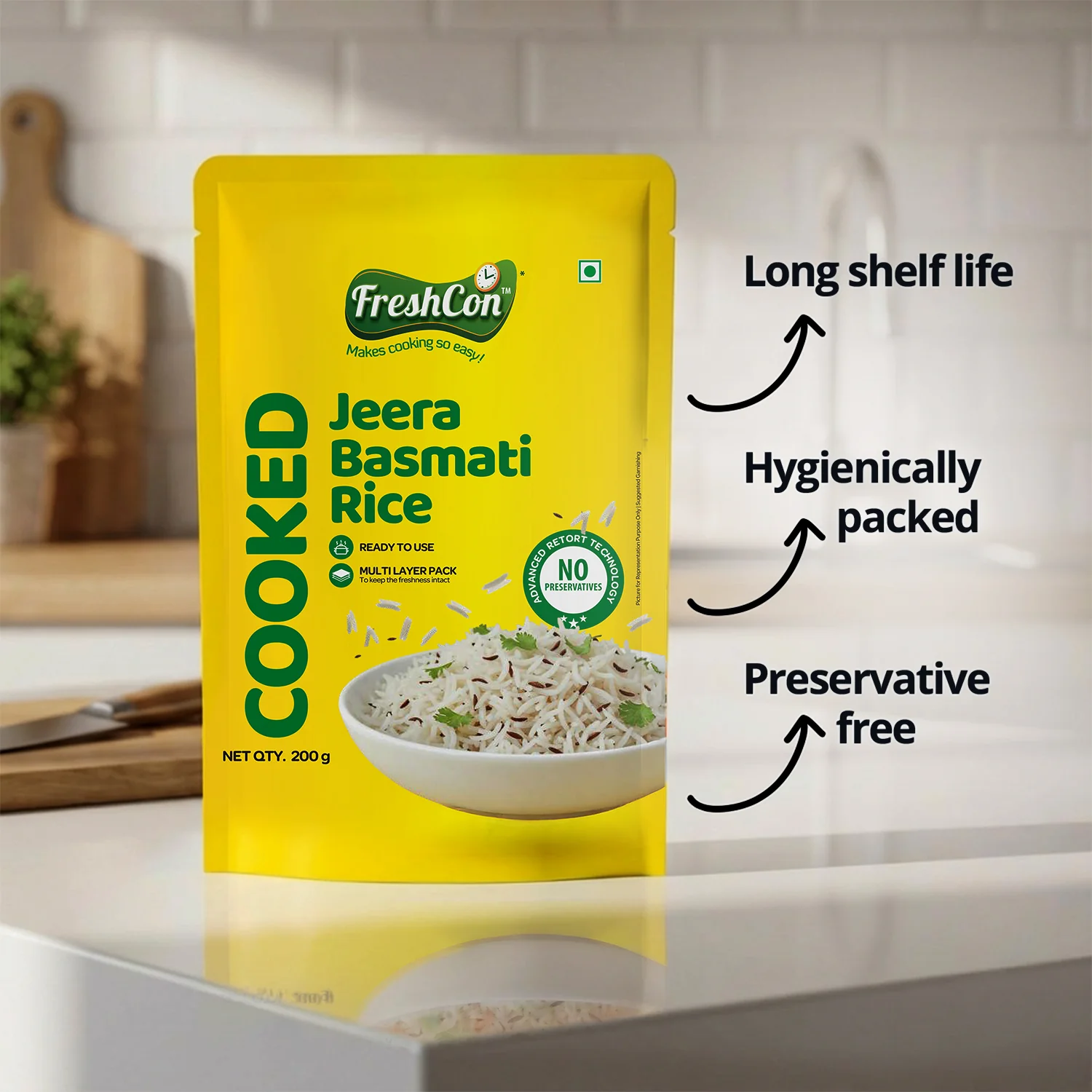 Ready-to-eat Cooked Jeera Basmati Rice | No Preservatives - Image 7