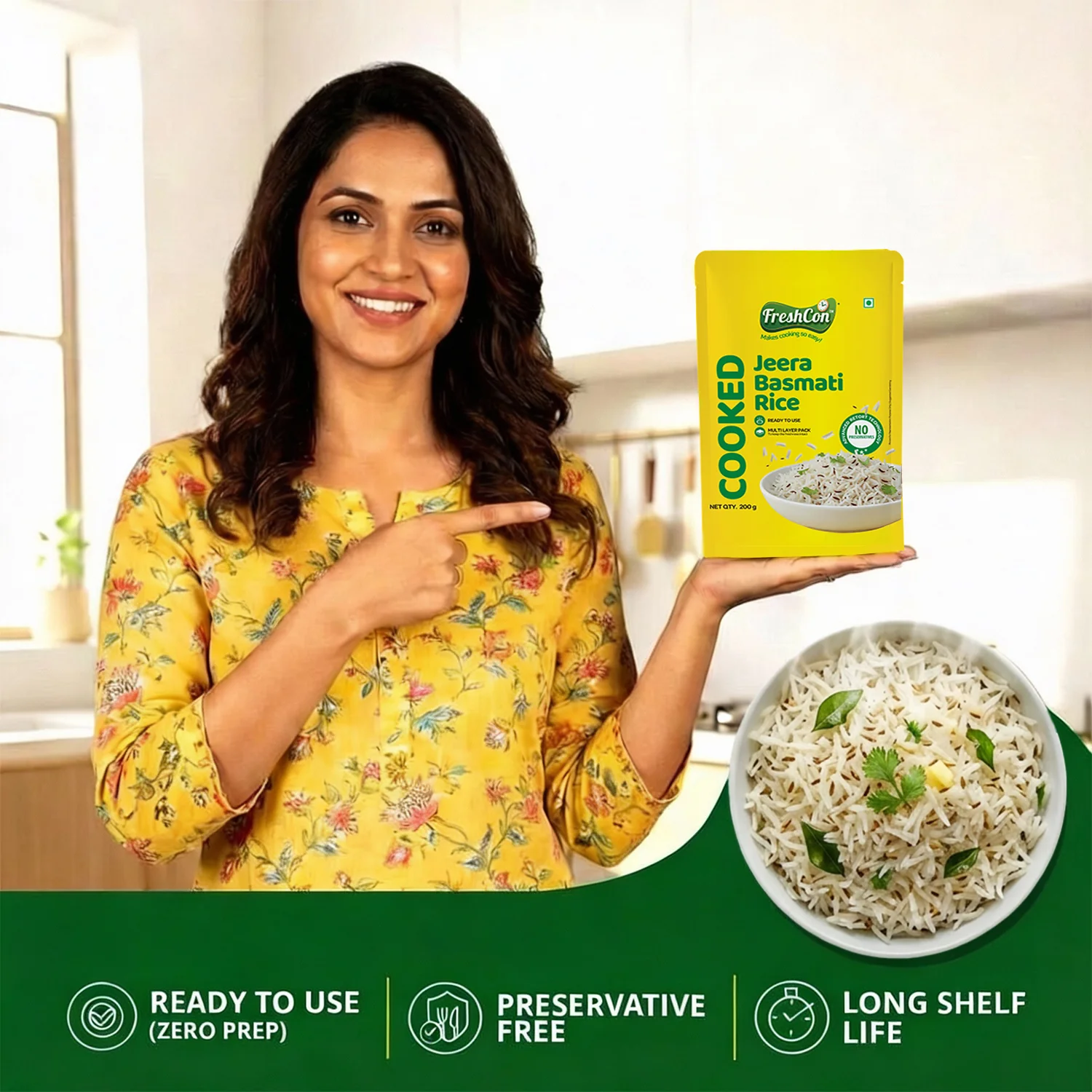 Ready-to-eat Cooked Jeera Basmati Rice | No Preservatives - Image 8