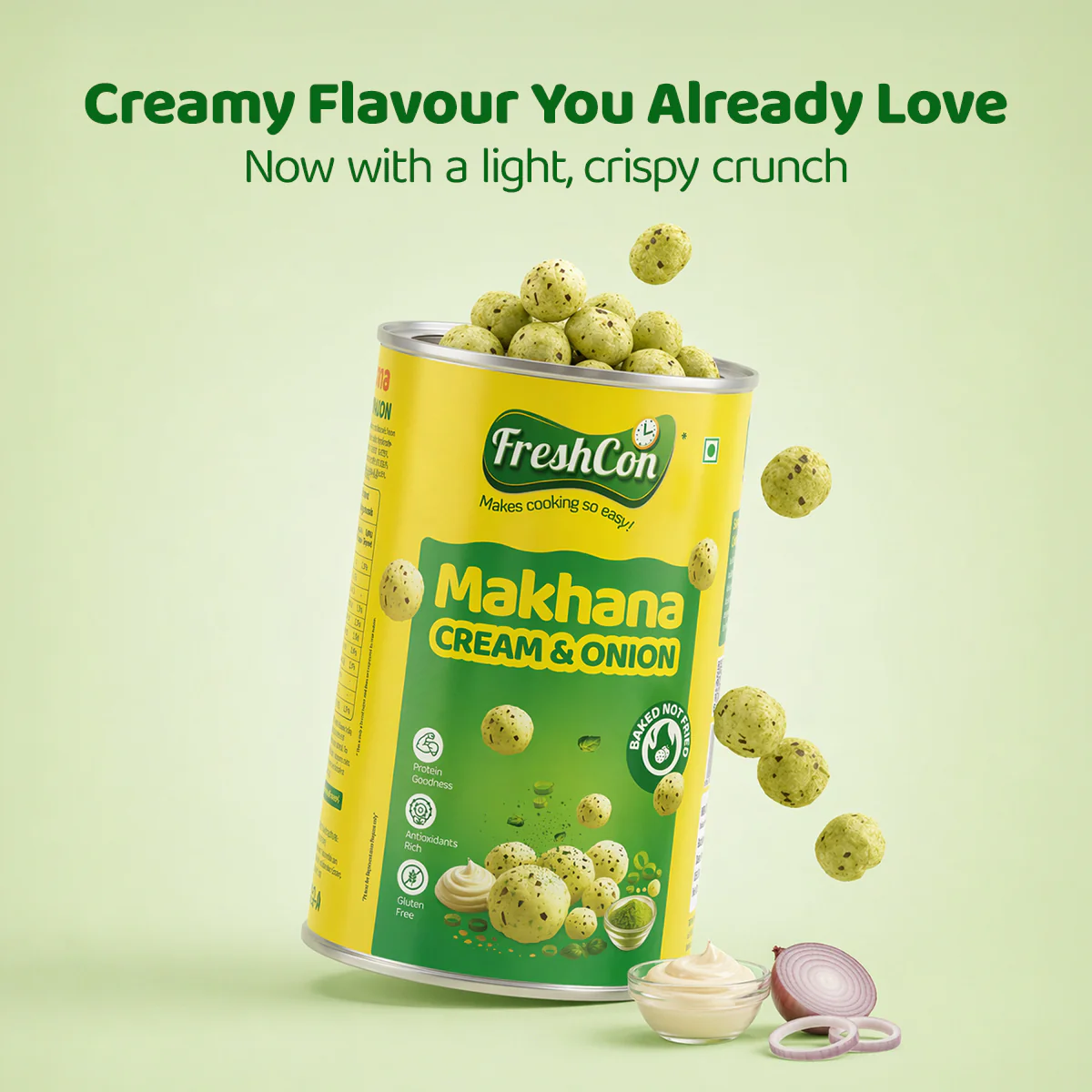 Cream and Onion Makhana - Image 3