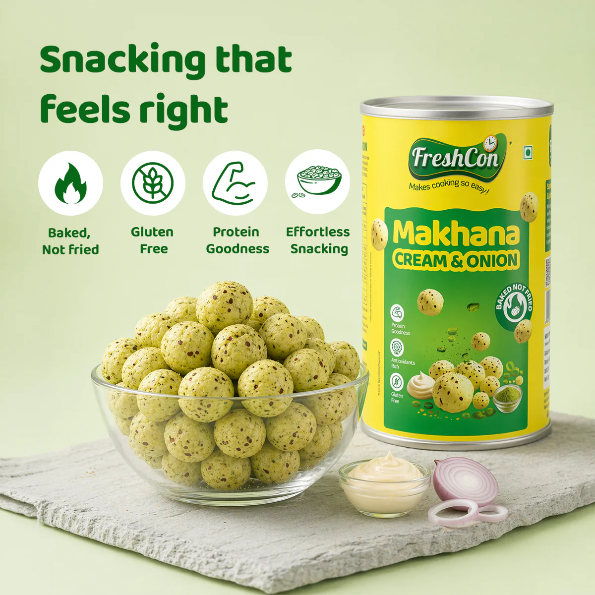 Cream and Onion Makhana - Image 4