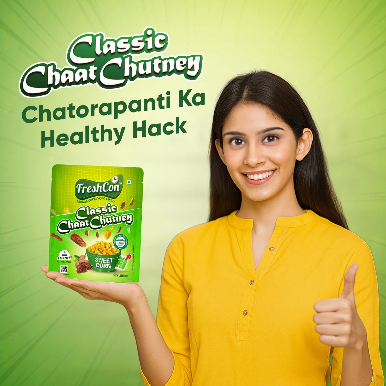 Ready-to-Eat Sweet Corn - Classic Chat Chutney | No Preservatives - Image 4