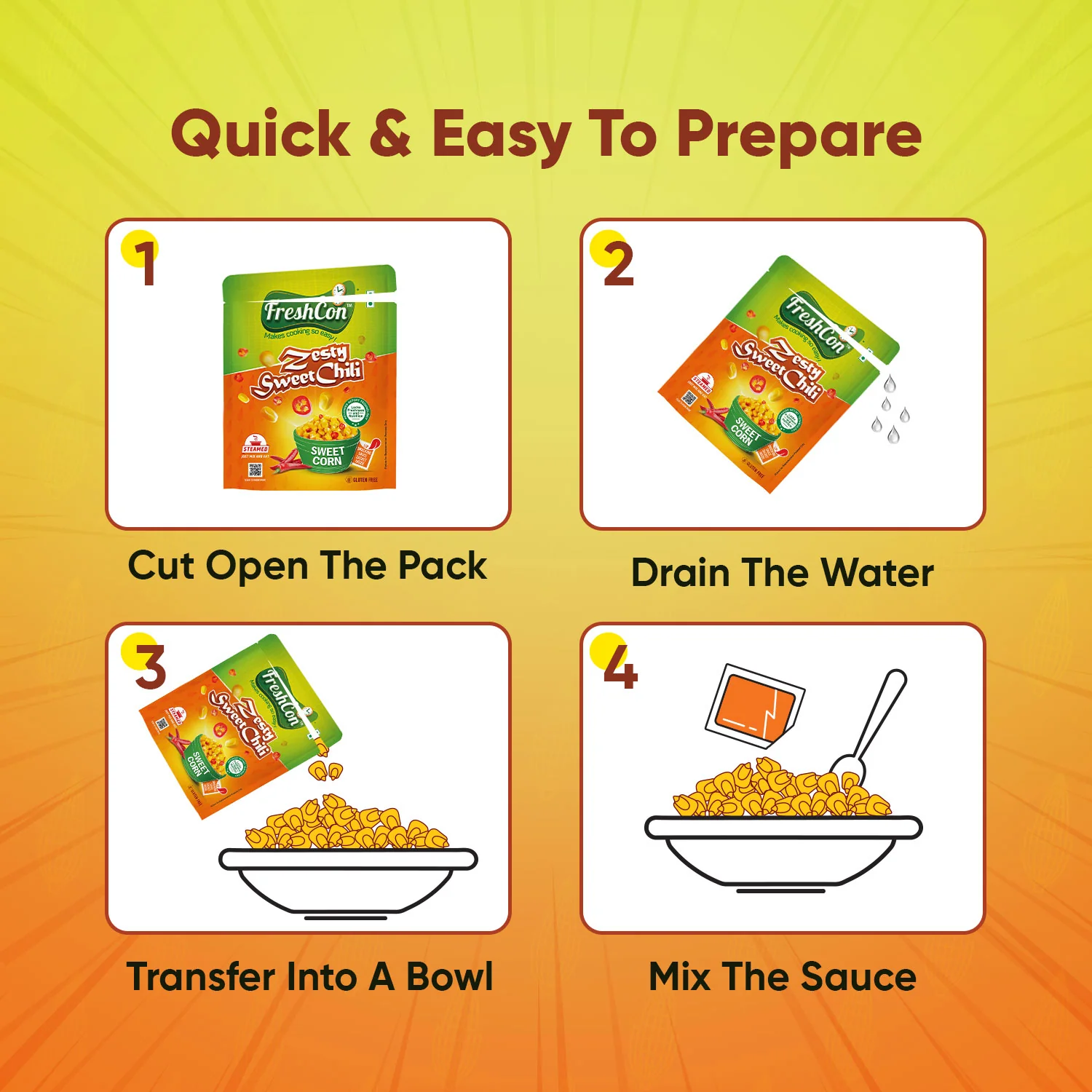 Ready-To-Eat Sweet Corn - Zesty Sweet Chili Flavour | No Preservatives - Image 5